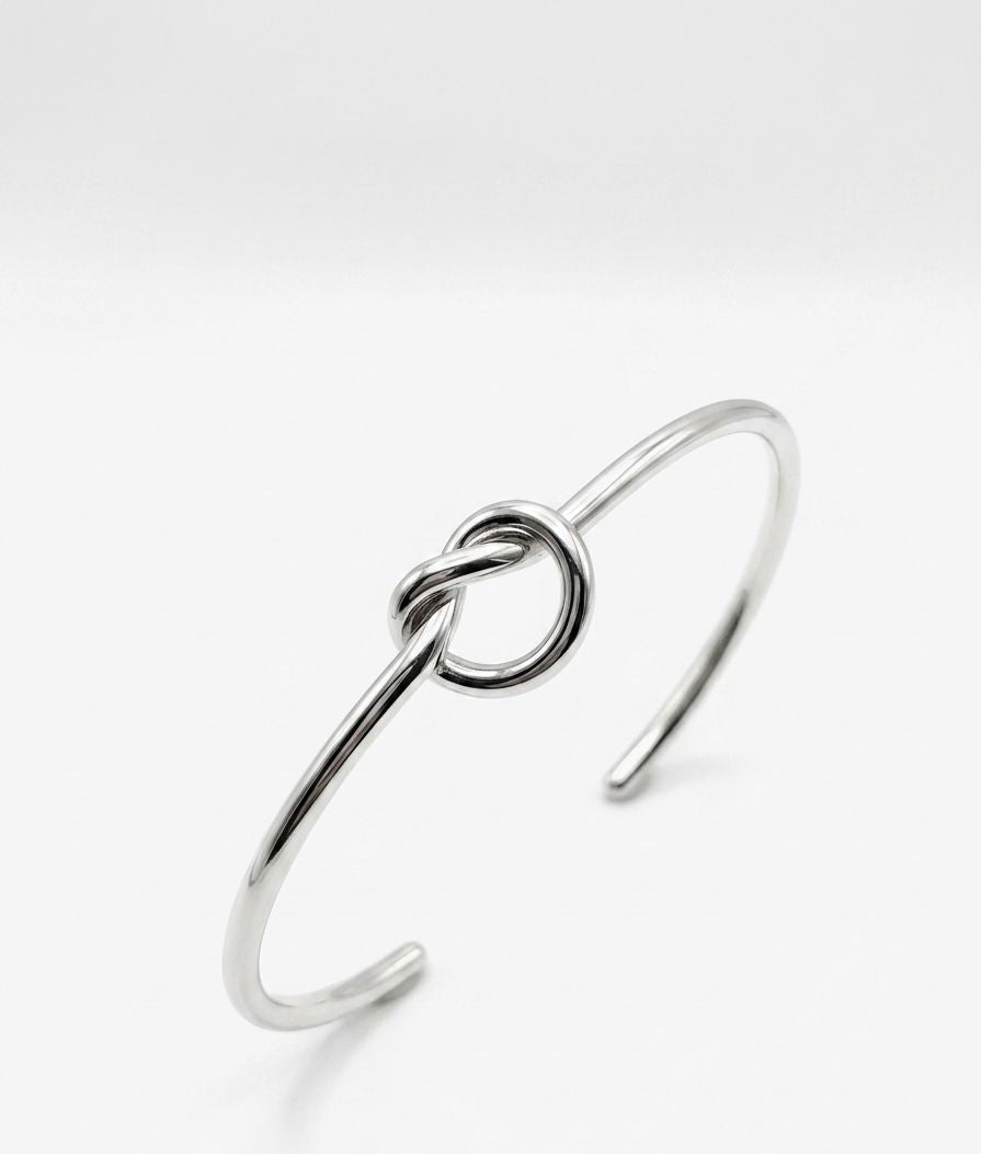 Silver Love-Knot Cuff