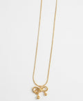 Petite Gilded Bow Pendant