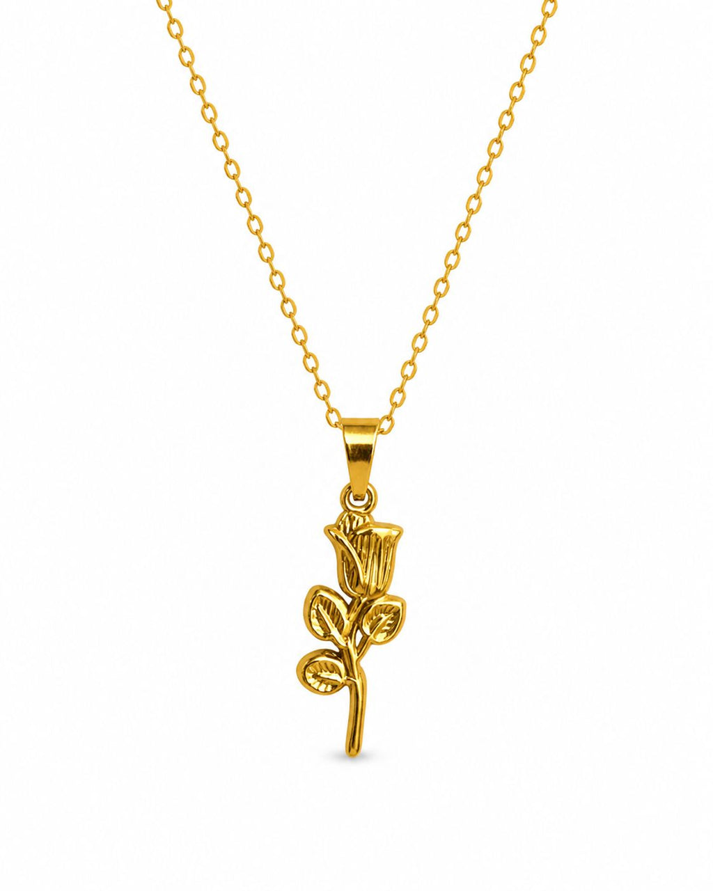 Rose Silhouette Pendant