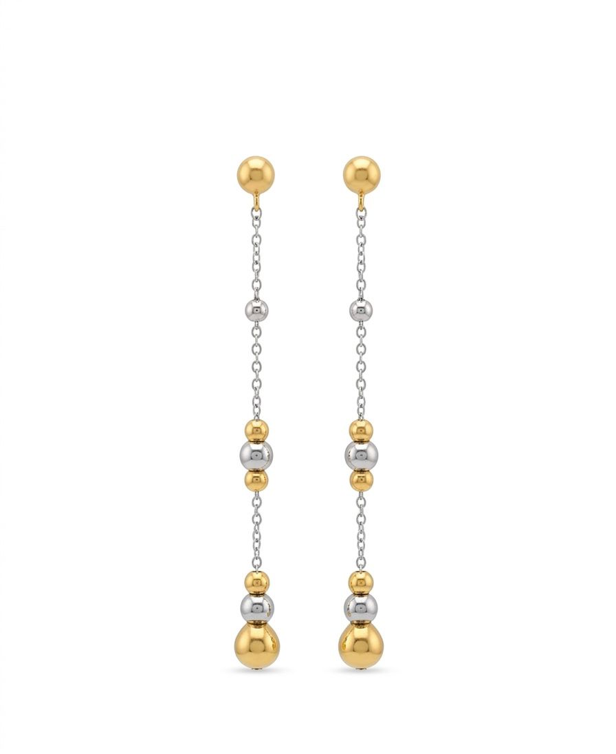 Mixed Sphere Long Earrings