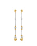 Mixed Sphere Long Earrings
