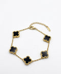 Black Motif Charm Bracelet