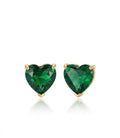 Vibrant Green Crystal Heart