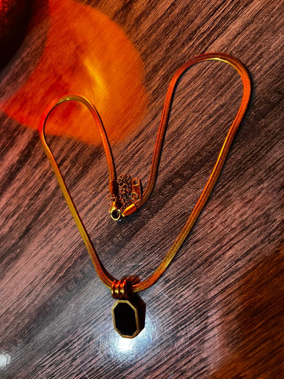 Midnight Geometric Necklace
