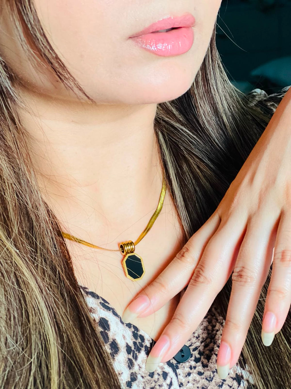 Midnight Geometric Necklace