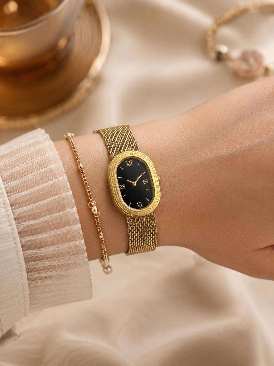 The Midnight Mesh Watch Type Bracelet