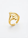 Flux Ring 18K Solid Gold Plated